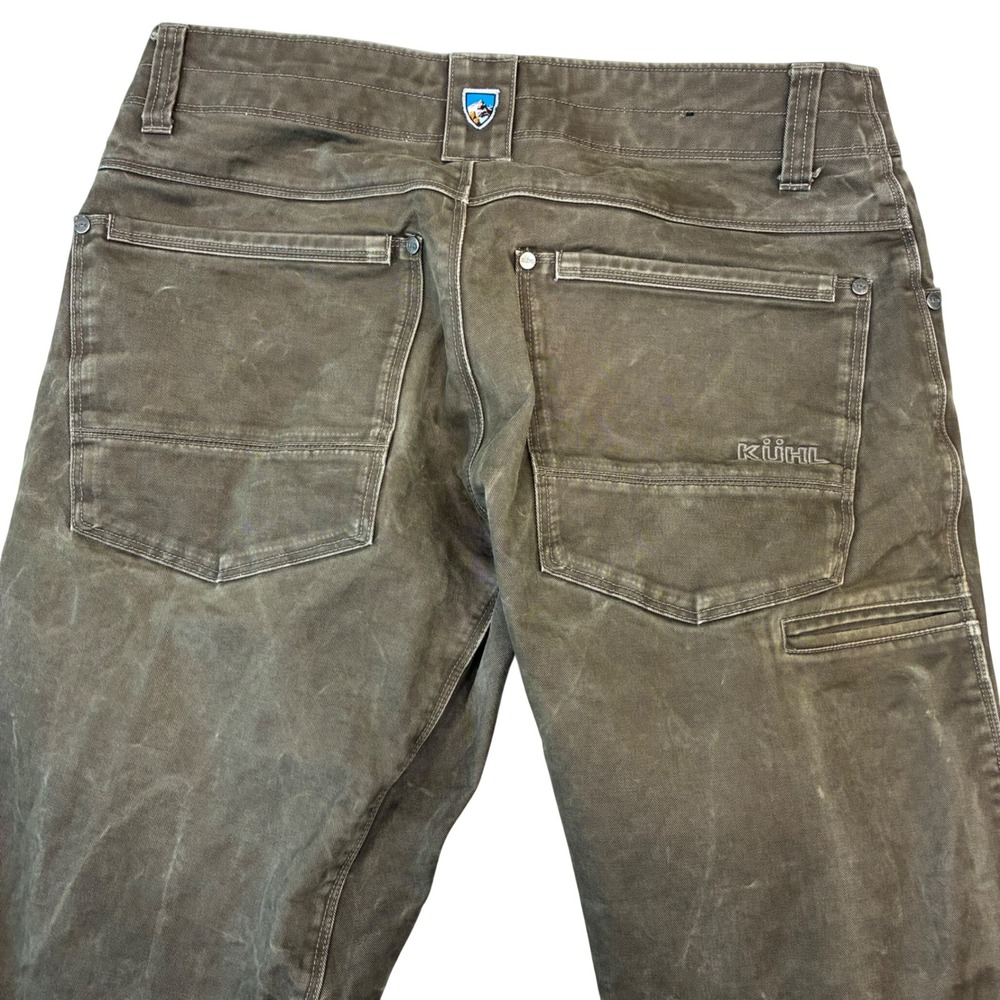 KUHL RYDR Pants Mens 30x31 Brown Relaxed Fit Articulated Knee Rugged Work Hiking - Picture 2 of 12